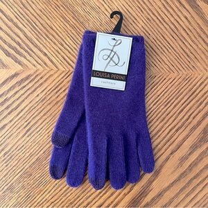 LOUISA PERINI Cashmere Gloves - Purple